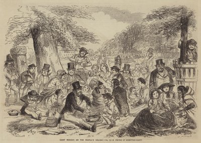 Saint Monday oder der Feiertag des Volkes, ein Picknick in Hampton Court von English School