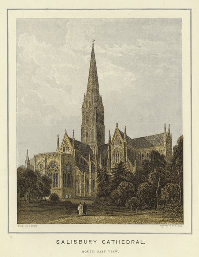Kathedrale von Salisbury, Südostansicht von English School