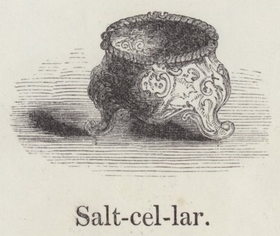 Salzfass (Gravur) von English School