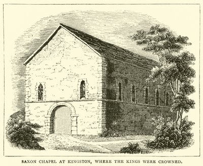 Sächsische Kapelle in Kingston, wo die Könige gekrönt wurden von English School