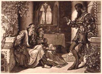 Szene aus Othello, Akt I Szene 3, von William Shakespeare von English School
