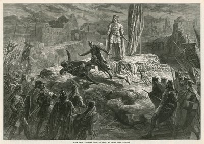 Szene aus Richard Löwenherz im Drury Lane Theatre von English School