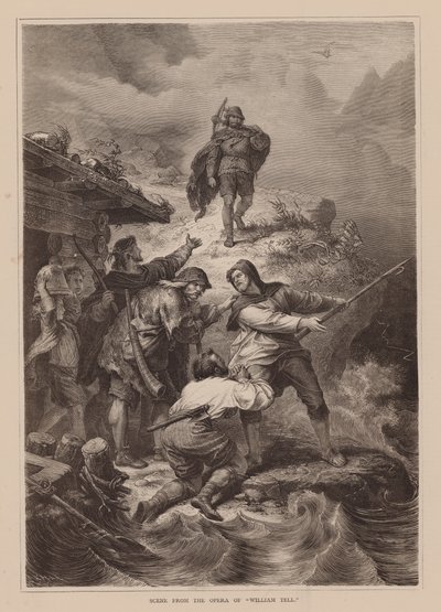 Szene aus der Oper "Wilhelm Tell" von English School