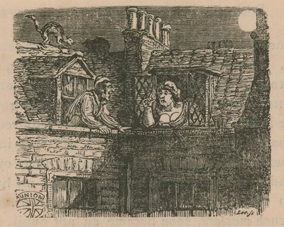 Szene aus dem Londoner Leben von English School