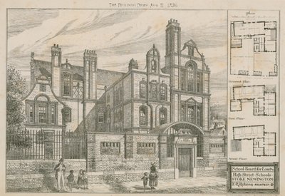 Schulbehörde für London, High Street Schools, Stoke Newington, London von English School