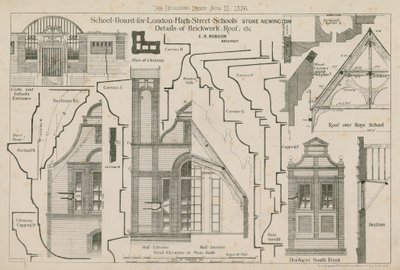 Schulbehörde für London, High Street Schools, Stoke Newington, London von English School