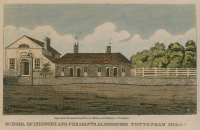 Schule der Industrie und Pheasants Almshouses, Tottenham, London von English School