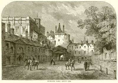 Scotland Yard, um 1720 von English School