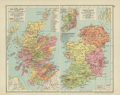 Schottland im 16. & 17. Jahrhundert mit den wichtigsten Clans & Familien von English School