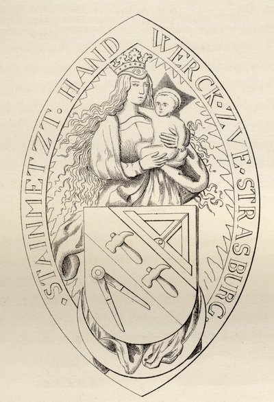 Siegel der Maurer von Straßburg, 1524, aus 