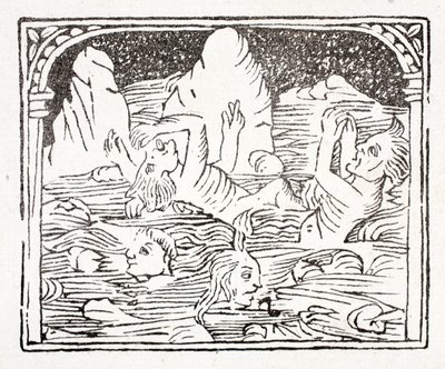 Zweites: Lazarus beschreibt, was er in der Hölle gesehen hat - ein gefrorener Fluss mit kaltem Wind, in den die Neidischen geworfen werden von English School