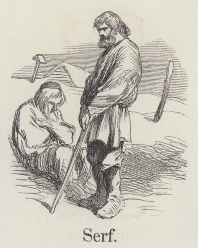 Leibeigener (Gravur) von English School