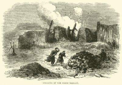 Beschuss des Porte Maillot, Januar 1871 von English School