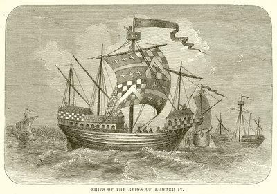 Schiff aus der Regierungszeit von Edward IV von English School