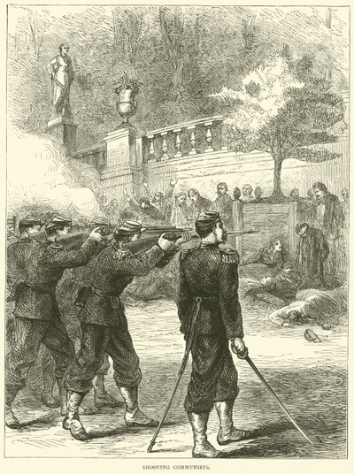 Erschießung von Kommunisten, 1871 von English School