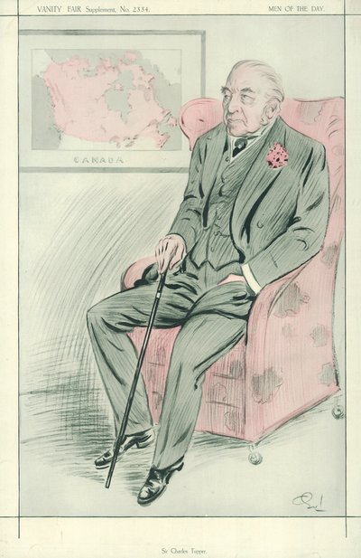 Sir Charles Tupper, 30. Juli 1913, Vanity Fair Karikatur von English School
