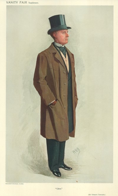 Sir Edward Tennant, Glen, 2. November 1910, Vanity Fair Karikatur von English School