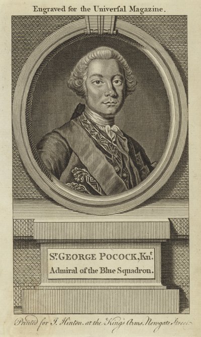 Sir George Pocock, Ritter, Admiral des Blauen Geschwaders von English School