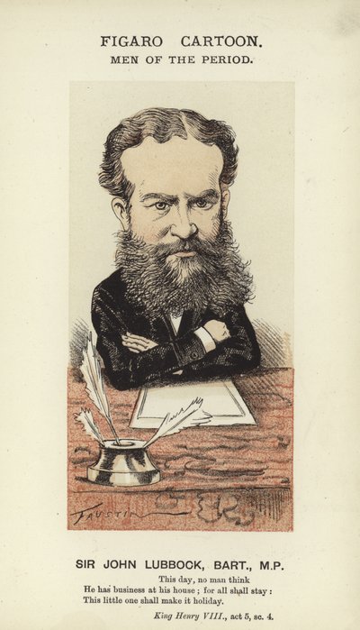 Sir John Lubbock, englischer Politiker von English School
