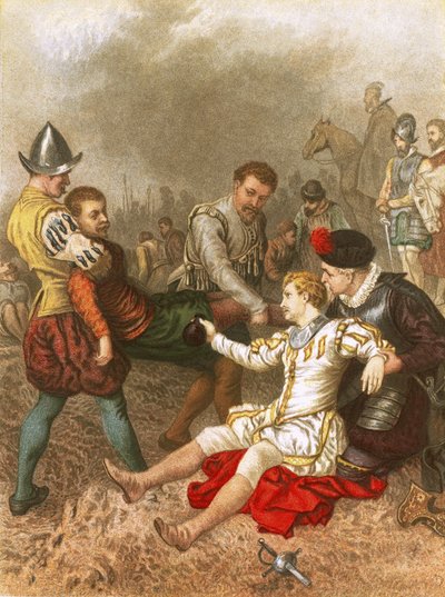 Sir Philip Sidney bei Zutphen von English School