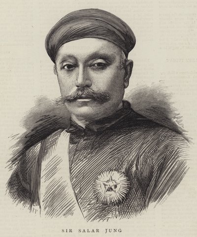 Sir Salar Jung (Gravur) von English School