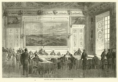 Sitzung des französischen Kriegsrats, Januar 1871 von English School