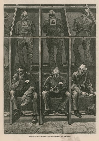 Skizzen im Clerkenwell House of Correction von English School