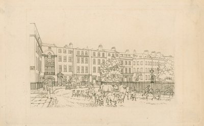 Soho Square, Blick nach Westen von English School