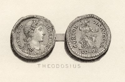 Solidus-Münze aus der Zeit von Theodosius dem Großen von English School