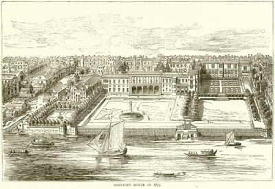 Somerset House im Jahr 1755 von English School