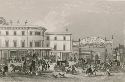 Bahnhof der South Eastern Railway, London Bridge von English School