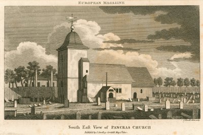Südostansicht der St. Pancras Kirche, London von English School