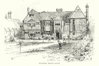 Southall Herrenhaus (Gravur) von English School