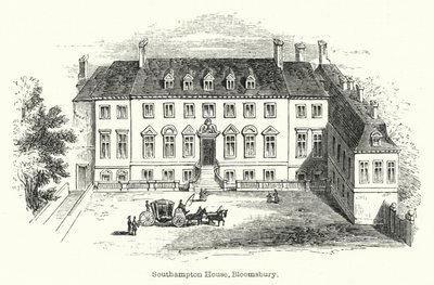 Southampton Haus, Bloomsbury (Stich) von English School