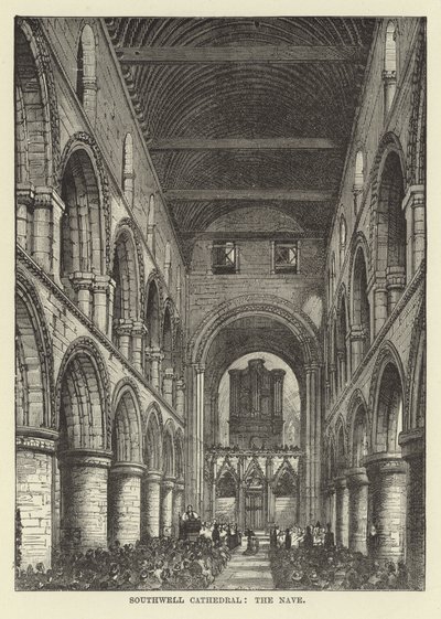 Southwell Kathedrale, das Kirchenschiff von English School