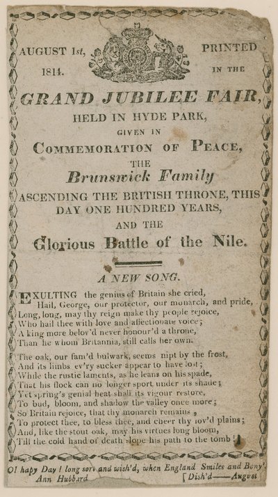 Souvenir der großen Jubiläumsmesse im Hyde Park, London von English School