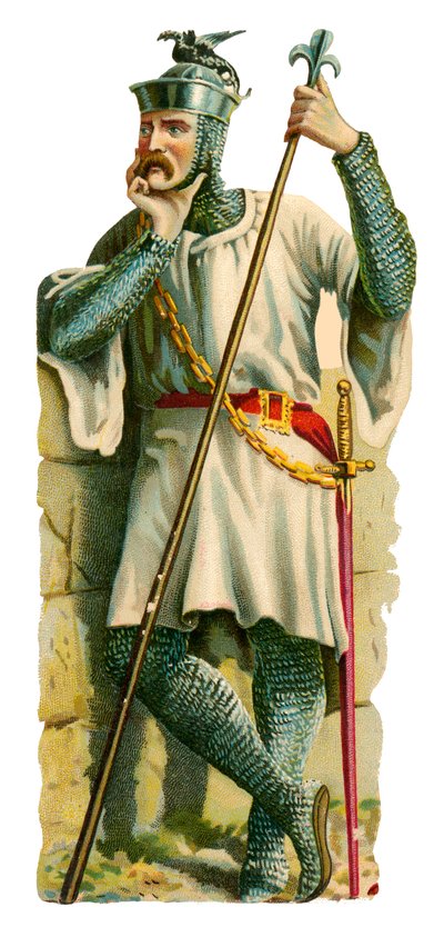 Speerkämpfer, Zeit von König Wilhelm II., 1087-1100 von English School
