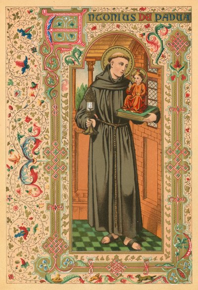 Der heilige Antonius von Padua von English School