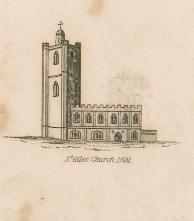 St Giles Kirche, 1631 von English School