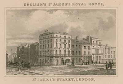 St. Jamess Royal Hotel, St. Jamess Street, London von English School