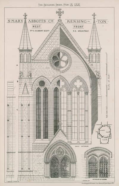 St Mary Abbotts Kirche, Kensington von English School
