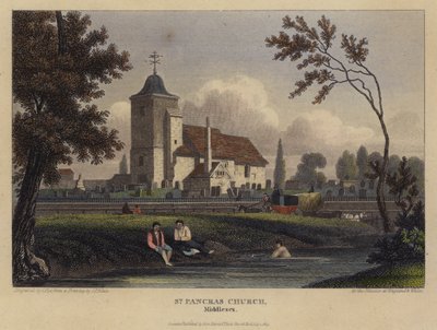 St Pancras Kirche, Middlesex von English School