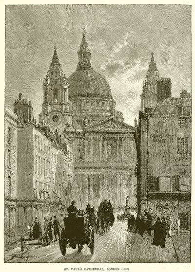 St. Pauls Kathedrale, London (1890) von English School