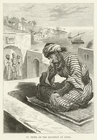 Der Heilige Petrus auf dem Dach in Joppa von English School