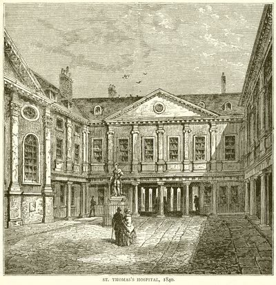 St. Thomass Krankenhaus, 1840 von English School