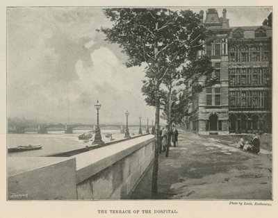 St Thomass Hospital, Die Terrasse des Krankenhauses von English School