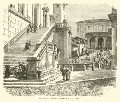 Treppe des Senatorenpalastes, Rom von English School