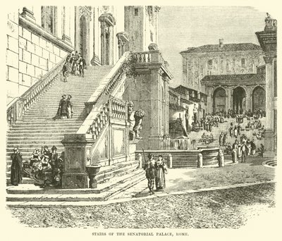 Treppe des Senatorenpalastes, Rom von English School