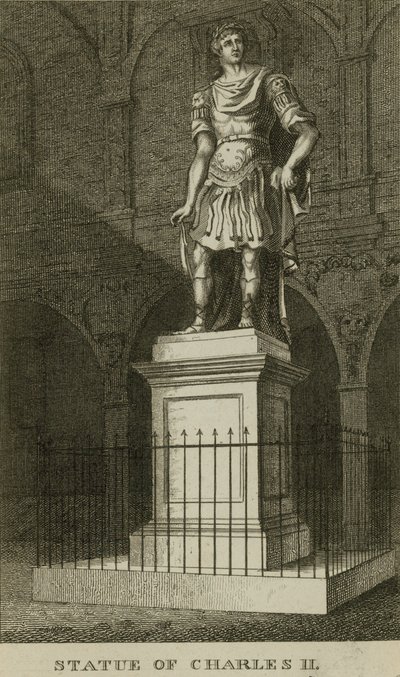 Statue von Karl II. von English School