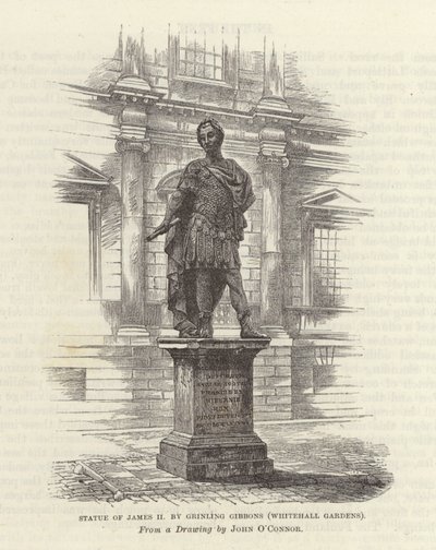 Statue von James II. von Grinling Gibbons von English School
